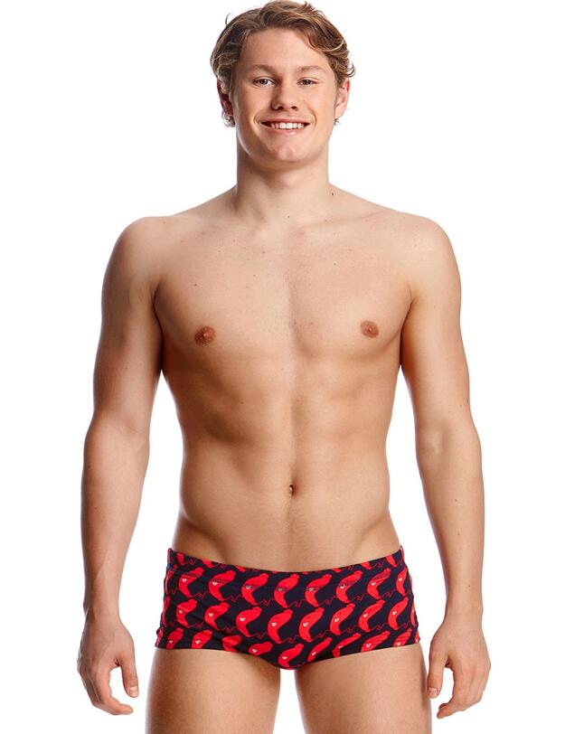 Funky Trunks Mens The Great Sausage Run Swim Trunk The Great Sausage Run