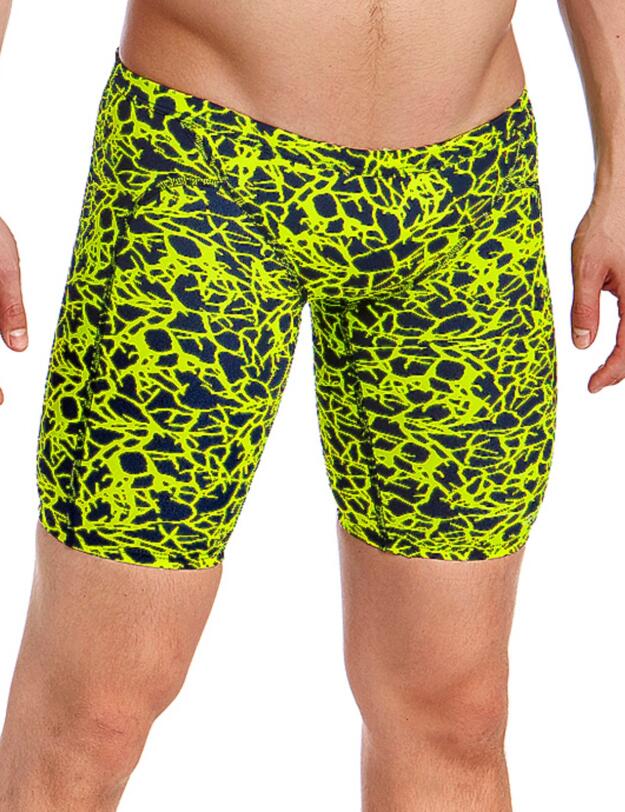 FT37M01967 Funky Trunks Mens Coral Gold Training Jammers - FT37M01967 Coral Gold