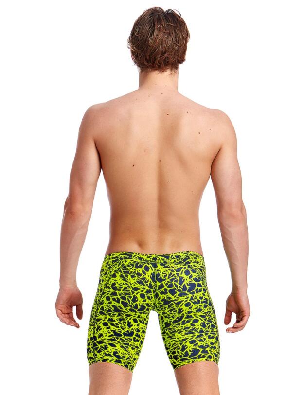 FT37M01967 Funky Trunks Mens Coral Gold Training Jammers - FT37M01967 Coral Gold