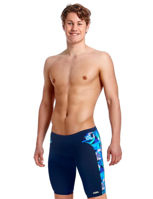 FT37M01992 Funky Trunks Mens Crack Attack Training Jammers - FT37M01992 Crack Attack