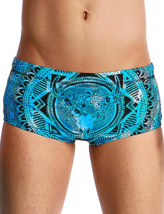 FT32B01968 Funky Trunks Boys Holy Cow Classic Swim Trunks - FT32B01968 Holy Cow