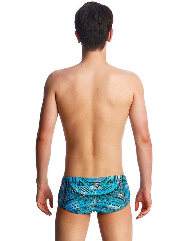 FT32B01968 Funky Trunks Boys Holy Cow Classic Swim Trunks - FT32B01968 Holy Cow