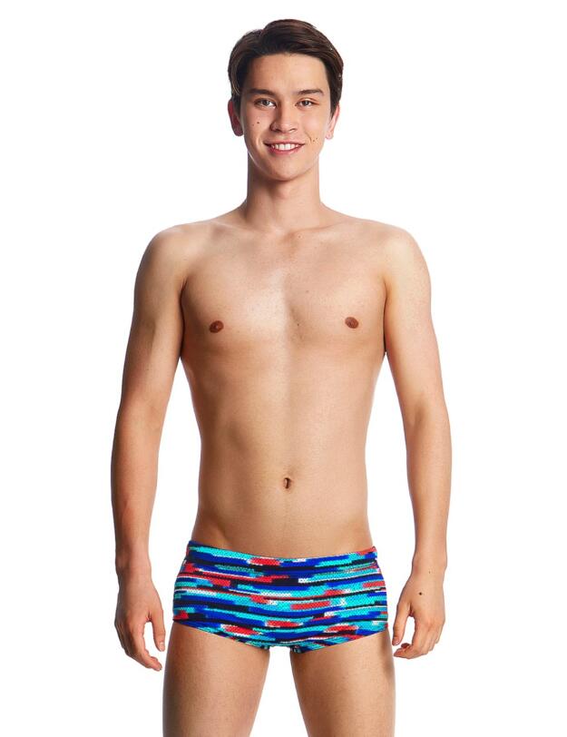 FT32B01971 Funky Trunks Boys Meshed Up Classic Swim Trunks - FT32B01971 Meshed Up