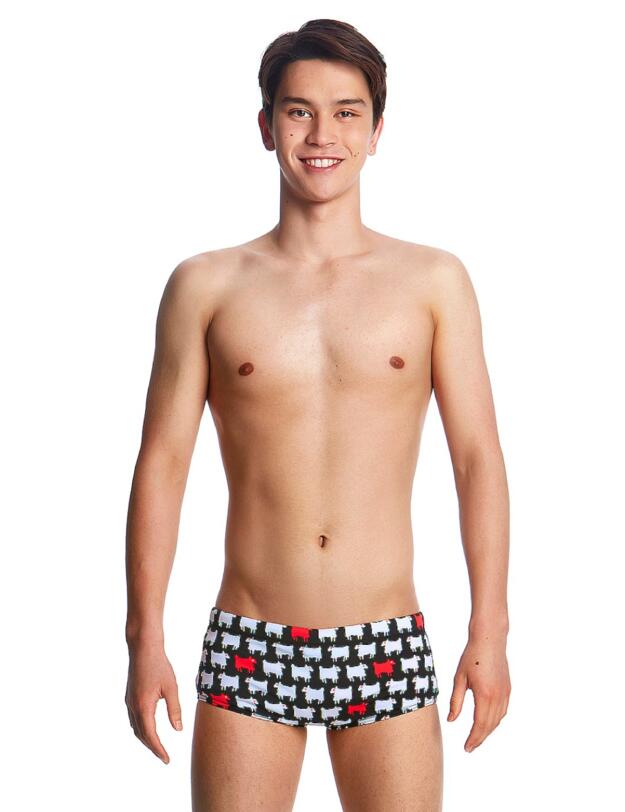 FT32B01973 Funky Trunks Boys Angry Ram Classic Swim Trunks - FT32B01973 Angry Ram