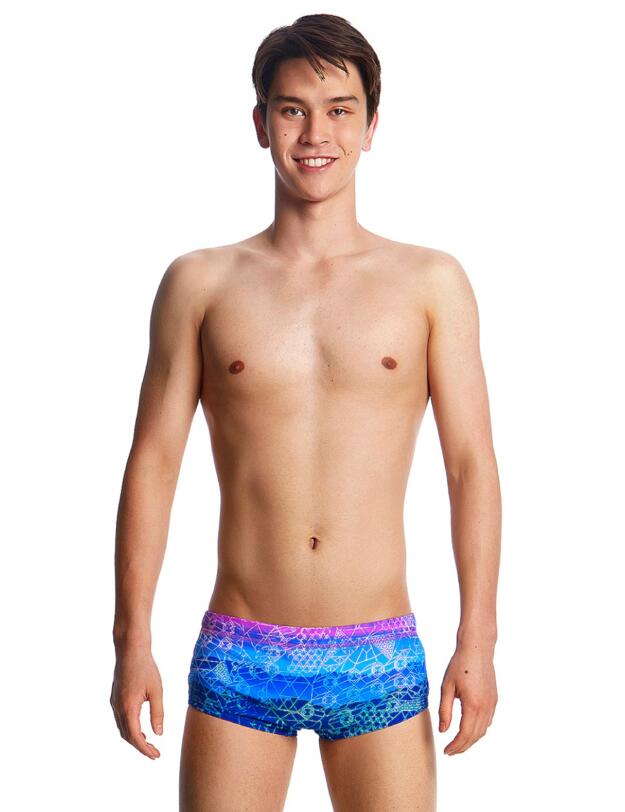 FT32B01974 Funky Trunks Boys Mount Up Classic Swim Trunks - FT32B01974 Mount Up