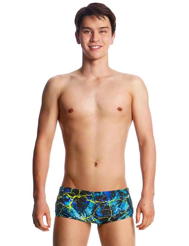 FT32B01986 Funky Trunks Boys Midnight Marble Classic Swim Trunks - FT32B01986 Midnight Marble