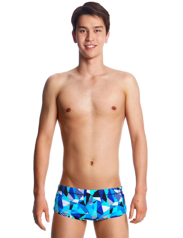 FT32B01992 Funky Trunks Boys Crack Attack Classic Swim Trunks - FT32B01992 Crack Attack