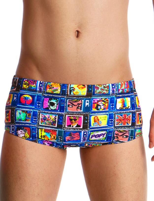 FT32B02008 Funky Trunks Boys Square Eyes Classic Swim Trunks - FT32B02008 Square Eyes