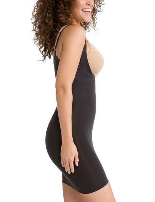 SS0215 Spanx Shape My Day Open Bust Full Slip - SS0215 Black
