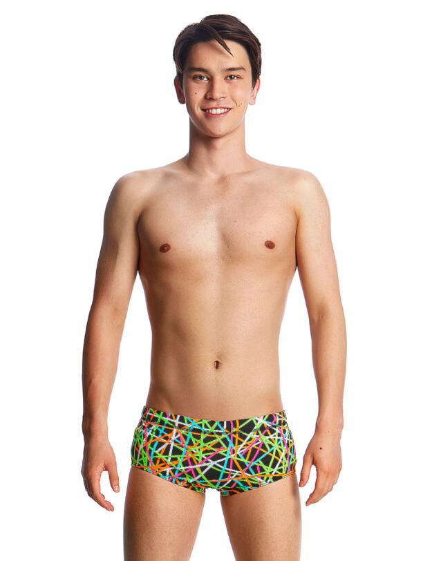 FT32B02005 Funky Trunks Boys Strapped In Classic Swim Trunks - FT32B02005 Strapped In