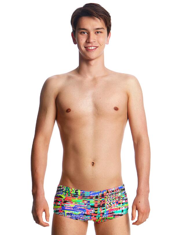 FT32B02002 Funky Trunks Boys Full Metal Funky Classic Swim Trunks - FT32B02002 Full Metal Funky