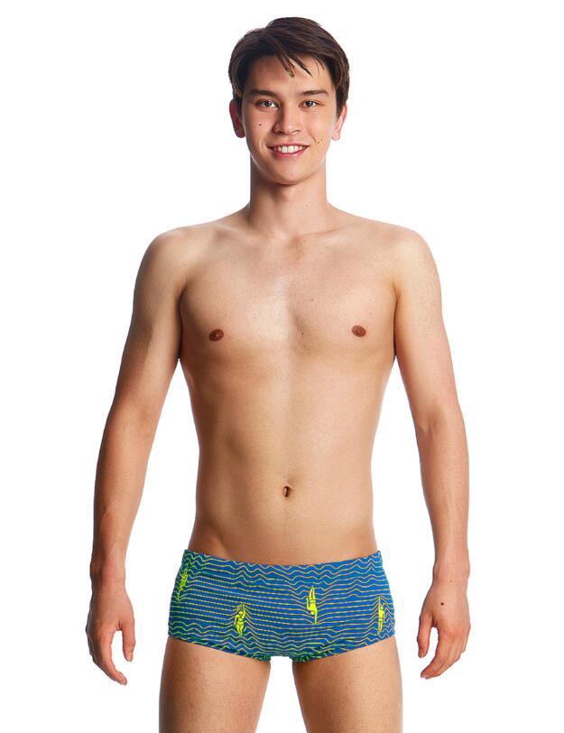 FT32B02001 Funky Trunks Boys Ripple Effect Classic Swim Trunks - FT32B02001 Ripple Effect