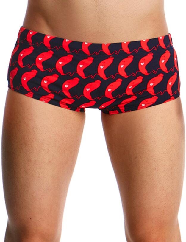 FT32B02007 Funky Trunks Boys The Great Sausage Run Classic Swim Trunks - FT32B02007 The Great Sausage Run