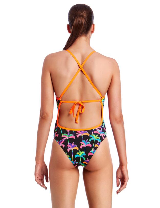 FKS001L01990 Funkita Ladies Palm Drive Tie Me Tight One Piece Swimsuit - FKS001L01990 Palm Drive