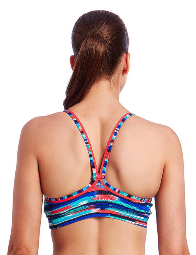 FS02L01971 Funkita Ladies Meshed Up Sports Bikini Top - FS02L01971 Meshed Up