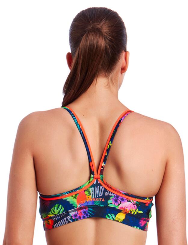 FS02L01978 Funkita Ladies Tropic Tag Sports Bikini Top - FS02L01978 Tropic Tag