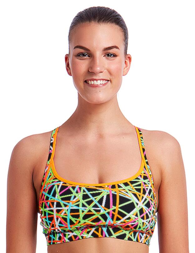 FS02L02005 Funkita Ladies Strapped In Sports Bikini Top - FS02L02005 Strapped In