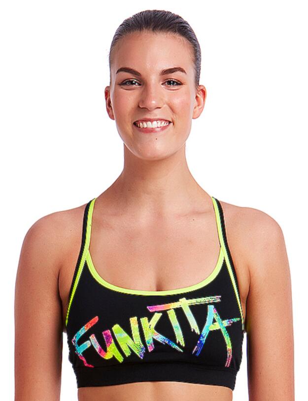 FS02L01983 Funkita Ladies Funkita Tag Sports Bikini Top - FS02L01983 Funkita Tag