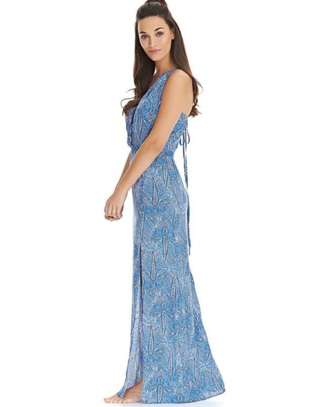 4477 Freya Summer Tide Maxi Beach Dress - 4477 Denim