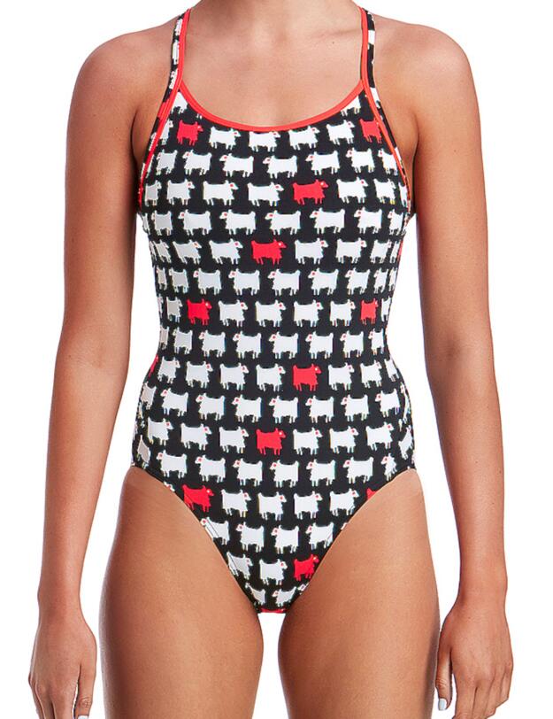 FS11L01973 Funkita Ladies Angry Ram Diamond Back One Piece Swimsuit - FS11L01973 Angry Ram