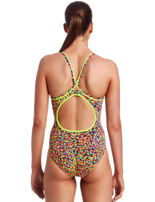 FS11L01977 Funkita Ladies Fireworks Diamond Back One Piece Swimsuit - FS11L01977 Fireworks