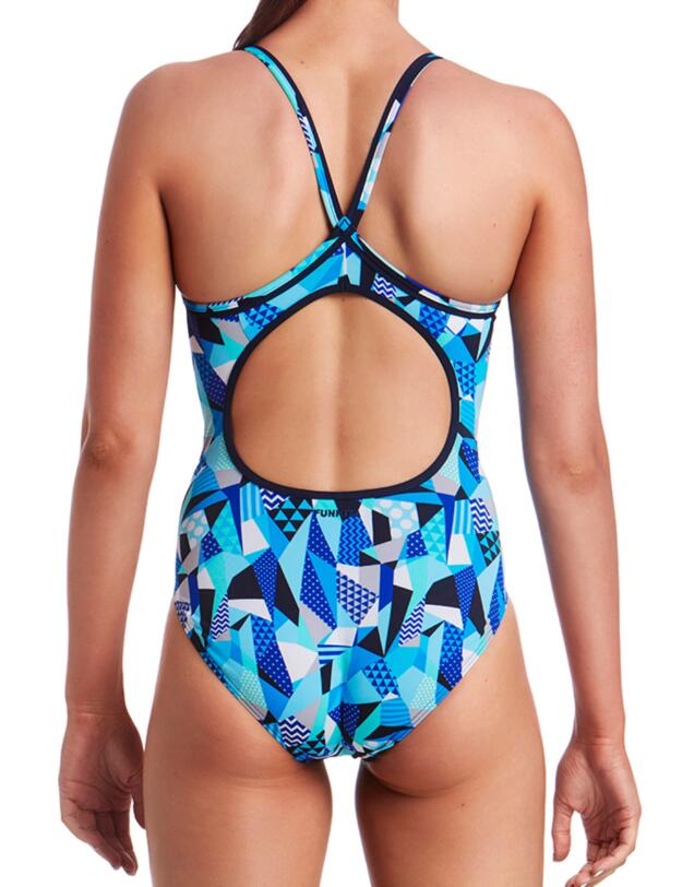 FS11L01992 Funkita Ladies Crack Attack Diamond Back One Piece Swimsuit - FS11L01992 Crack Attack