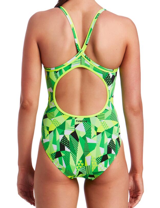FS11L01993 Funkita Ladies Go Ballistic Diamond Back One Piece Swimsuit - FS11L01993 Go Ballistic