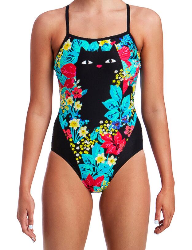 FS15L01964 Funkita Ladies Single Strap One Piece Swimsuit - FS15L01964 Scaredy Cat
