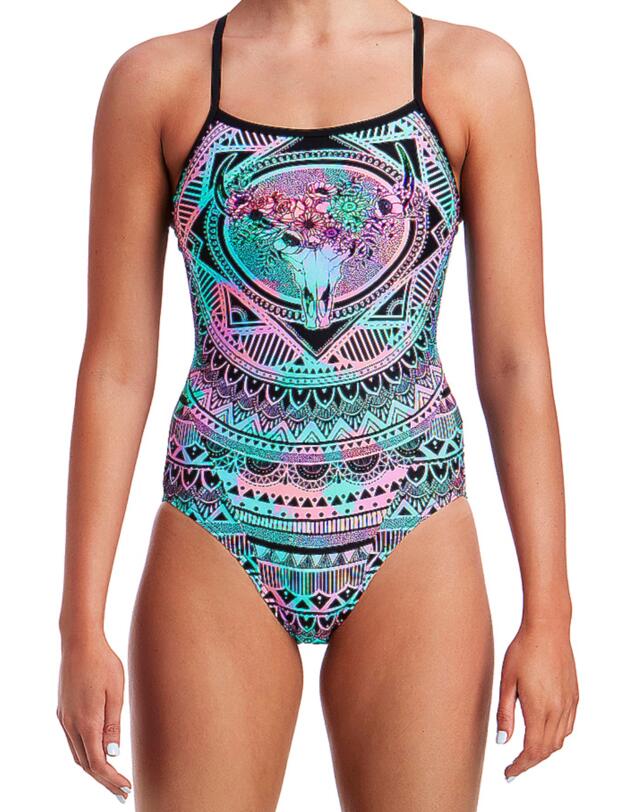 FS15L01970 Funkita Ladies Single Strap One Piece Swimsuit - FS15L01970 Crown Princess