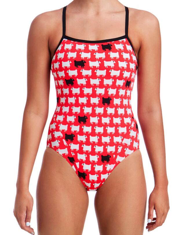 FS15L01972 Funkita Ladies Single Strap One Piece Swimsuit - FS15L01972 Black Sheep