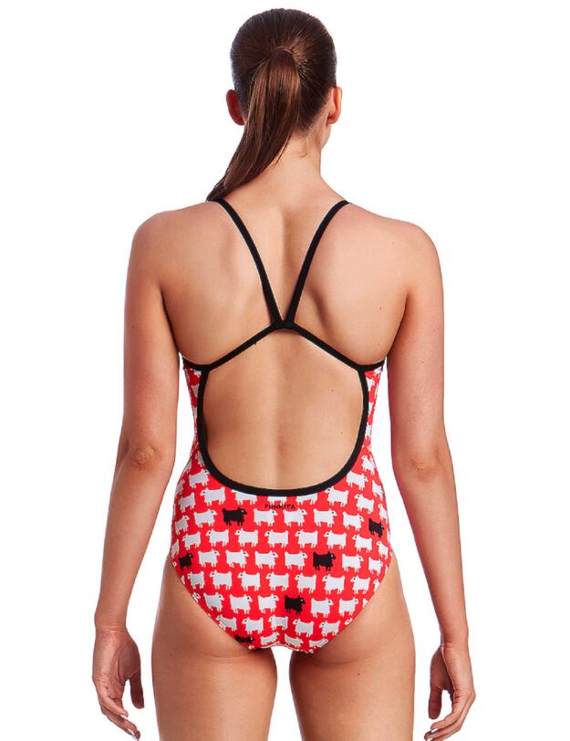 FS15L01972 Funkita Ladies Single Strap One Piece Swimsuit - FS15L01972 Black Sheep