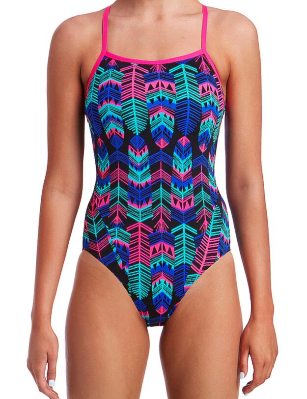 FS15L01975 Funkita Ladies Feather Duster Single Strap One Piece Swimsuit - FS15L01975 Feather Duster