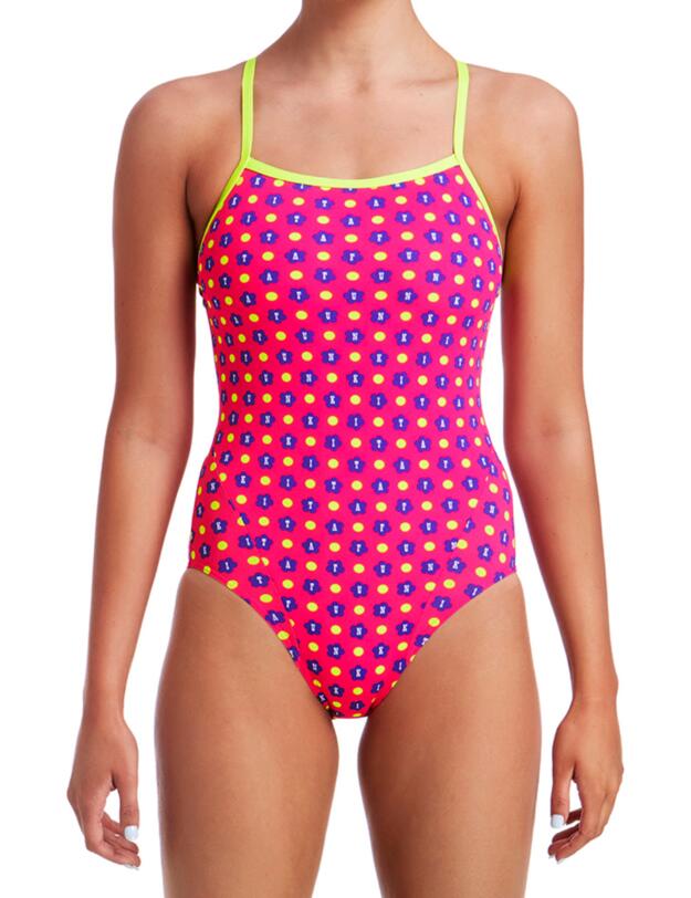 FS15L01982 Funkita Ladies Daisy Dots Single Strap One Piece Swimsuit - FS15L01982 Daisy Dots