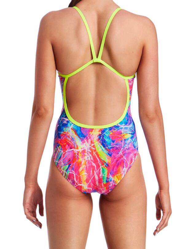 FS15L01995 Funkita Ladies Single Strap One Piece Swimsuit - FS15L01995 Kaleidocolour