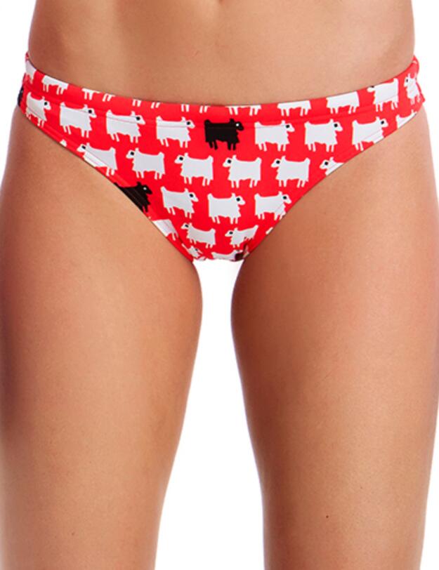 Funkita Ladies Black Sheep Bibi Banded Bikini Brief Black Sheep