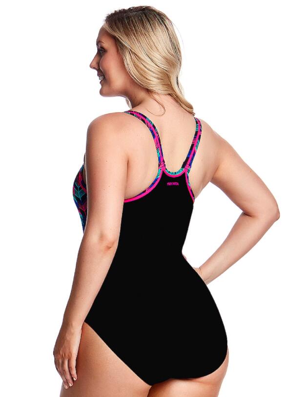 FS35L01975 Funkita Ladies Feather Duster Locked In Lucy One Piece Swimsuit - FS35L01975 Feather Duster