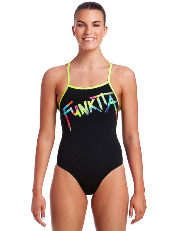 FS38L01983 Funkita Ladies Funkita Tag Strapped In One Piece Swimsuit - FS38L01983 Funkita Tag