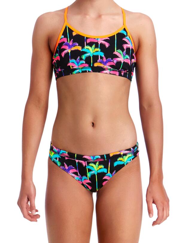  Funkita Girls Palm Drive Racerback Two Piece Bikini Set Palm Drive
