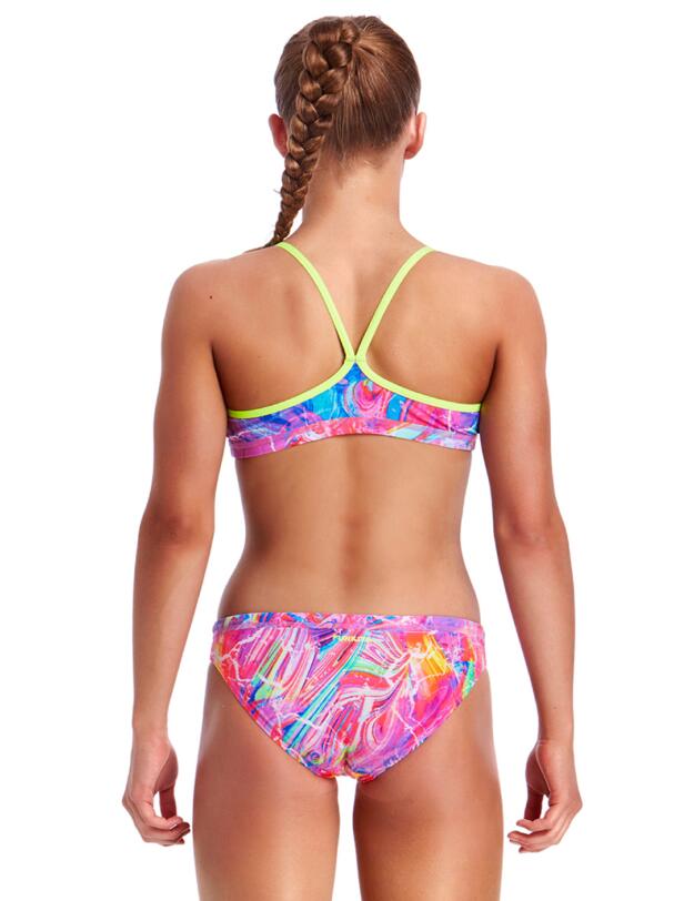 FS02G01995 Funkita Girls Kaleidocolour Racerback Bikini Set - FS02G01995 Kaleidocolour