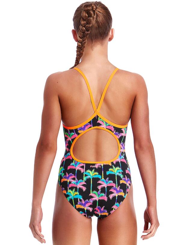 FS11G01990 Funkita Girls Palm Drive Diamond Back One Piece Swimsuit - FS11G01990 Palm Drive