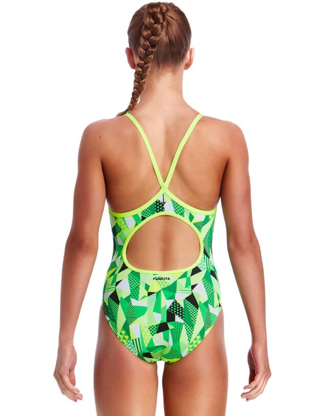 FS11G01993 Funkita Girls Go Ballistic Diamond Back One Piece Swimsuit - FS11G01993 Go Ballistic
