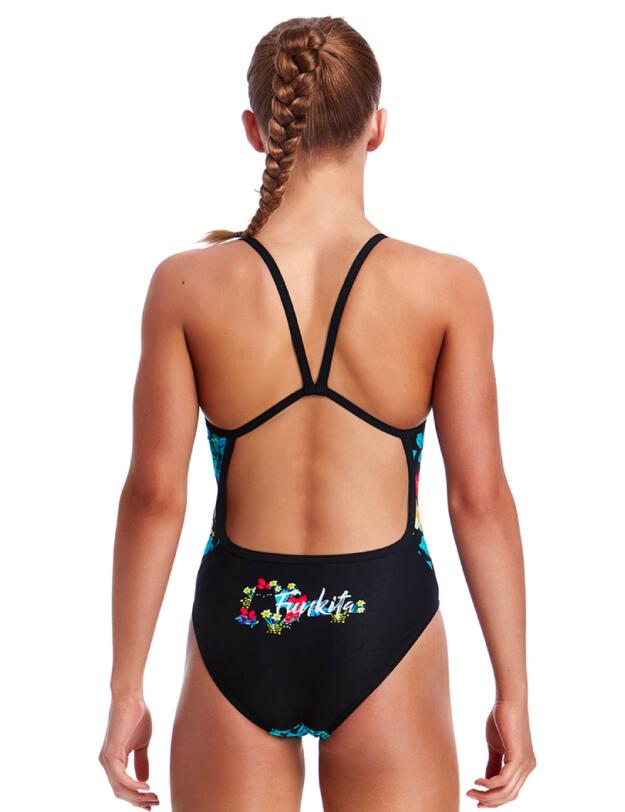 FS16G01964 Funkita Girls Scaredy Cat Single Strap One Piece Swimsuit - FS16G01964 Scaredy Cat
