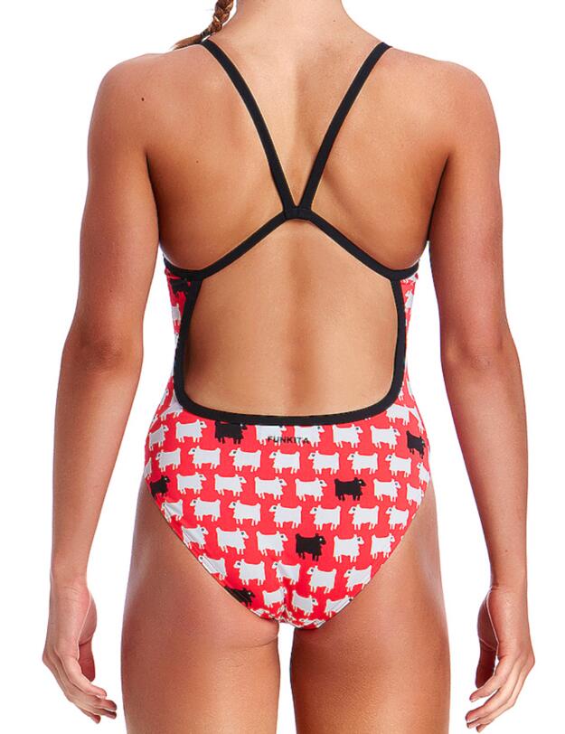 FS16G01972 Funkita Girls Black Sheep Single Strap One Piece Swimsuit - FS16G01972 Black Sheep