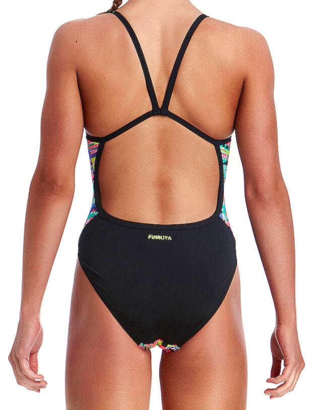 FS16G02002 Funkita Girls Full Metal Funky Single Strap One Piece Swimsuit - FS16G02002 Full Metal Funky