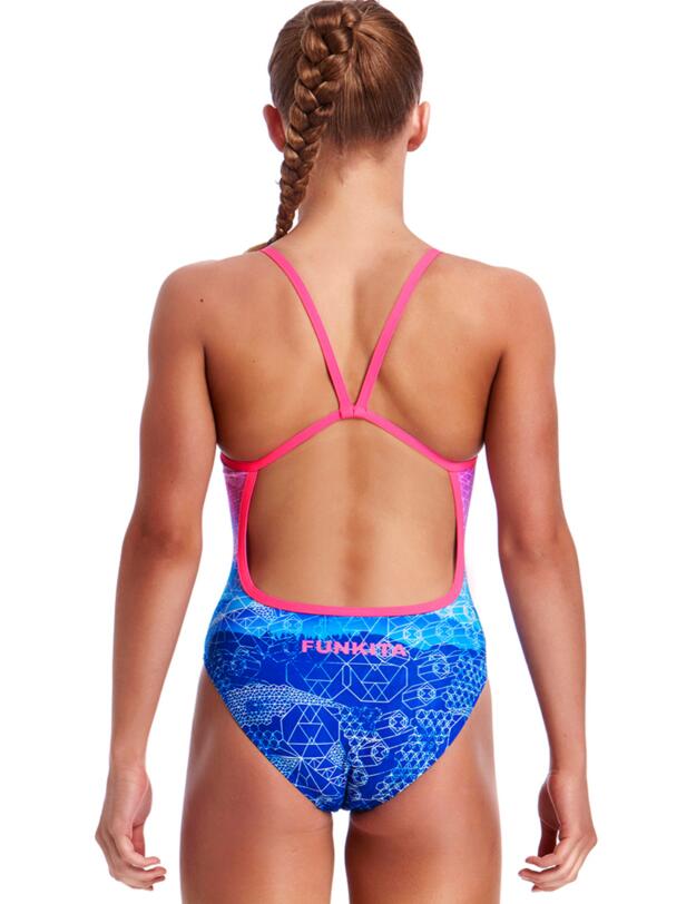 FS16G01974 Funkita Girls Mount Up Single Strap One Piece Swimsuit - FS16G01974 Mount Up