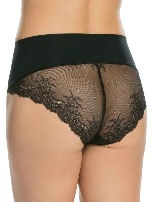 SP0415 Spanx Undi-Tectable Lacy Cheeky Brief - SP0415 Black