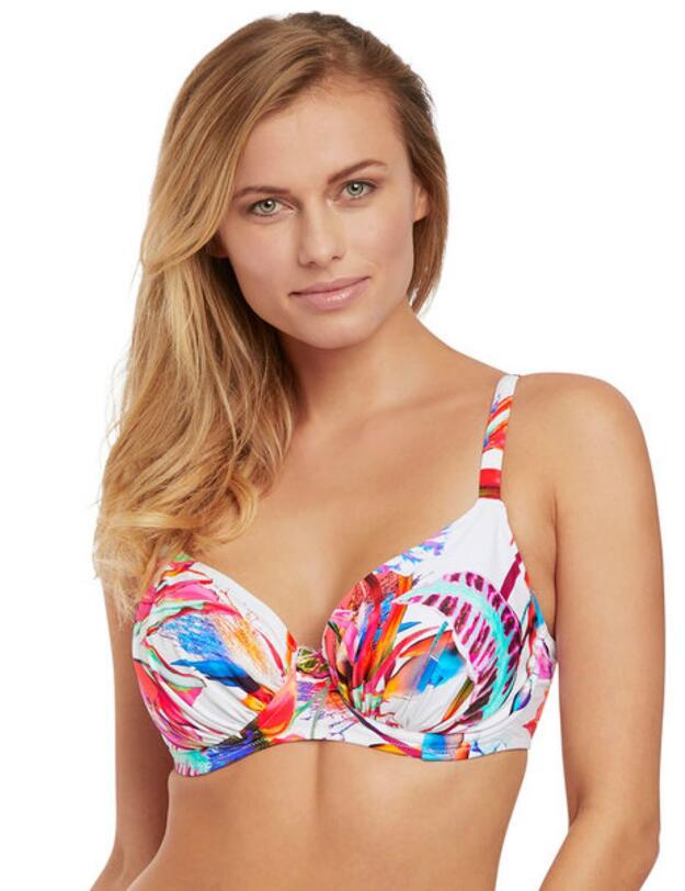 6474 Fantasie Paradise Bay Gathered Full Cup Bikini Top - 6474 Mutli