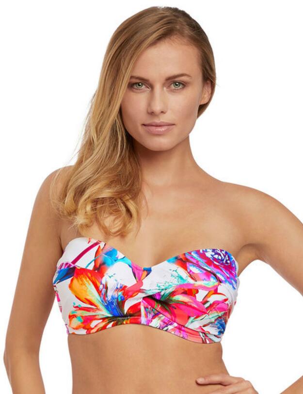 6476 Fantasie Paradise Bay Underwired Twist Bandeau Bikini Top  - 6476 Multi