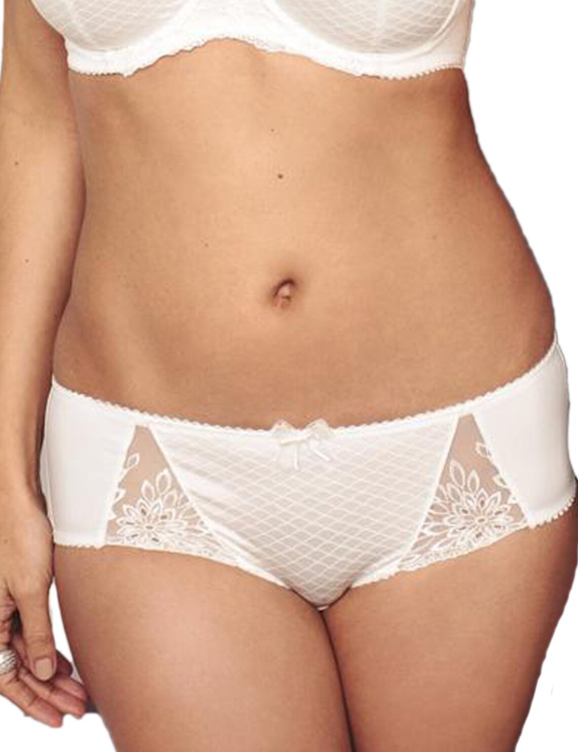 3832 Pour Moi Hepburn Embroidered Mid Brief - 3832 Ivory