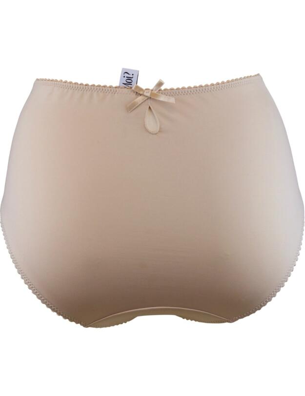 3828 Pour Moi Sofia Lace Embroidered Deep Brief - 3828 Latte